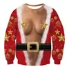 Sudadera Redonda de Navidad Más Popular de Amazon 2025 Casual Divertida Sudadera con Estampado 3D para Hombre y Mujer