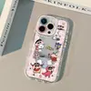 Bixin Xiaoxin Adequado para Iphone17Promax Capa de Celular Espelho Creme Óleo 16 Novo 15 Desenho Animado 14 Peças