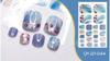 Qyj Aurora Pegatinas para Uñas Ultra Delgadas Sin Costuras con Pedrería Calcomanías Sencillas para Uñas de los Pies de Mujer