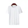 Camiseta casual de manga curta, tipo solta, gola redonda comum, para jovens e meia-idade, não lisa, em estoque, tamanhos grandes, vendas diretas da fábrica
