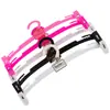 Perchas para ropa interior al por mayor perchas de plástico para ropa tienda de lencería para mujer clip transparente para ropa interior perchas para sujetador color sólido