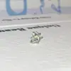 Colección de Clavos para Hélice de Acero de Titanio Color Verde Menta Transparente Pendientes Dulces de Trébol de Cuatro Hojas Pequeños Frescos Micro-Pavimentados con Circonita