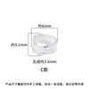 Plata de Ley S925 Retro Nuevo Chinoiserie Flor Asimétrico 6Mm7Mm Cuentas Separadas Anillo Corredizo DIY Accesorios para Pulsera de Cuerda de Mano