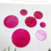Nuezas Piezas Redondas Coloridas de Imitación de Concha Acrílica Adornos Colgantes para Carrillones de Viento Materiales Hechos a Mano para Ropa Accesorios para Joyería DIY