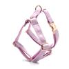 Nuevo morado lila terciopelo oro rosa mascota pecho espalda letras mascota chaleco exterior correa para pasear al perro venta al por mayor transfronteriza