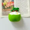 Juguete de Comida Frutal de Simulación Tazón de Resina Imán para Refrigerador Brochetas de Limón Postre DIY Funda de Teléfono Accesorios para Llaves