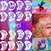 Estêncil Popular da Amazon para Pintura Facial Modelo Vazado para Máscara Cosplay Rosto e Olhos Molde de Estêncil DIY