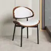 Silla de Comedor Estilo Italiano Vintage para Uso en Casa, Silla Eames de Lujo Ligero con Respaldo, Madera Maciza, Adecuada para el Hogar o la Oficina, Retro, No Requiere Ensamblaje
