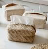 Caja de Papel Simple Creativa Estilo Japonés Hogar Sala de Estar Casa de Huéspedes Baño Escritorio Almacenamiento Algodón Lino Tela Caja de Pañuelos