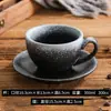 Juego de Taza y Platillo de Cerámica para Café, Taza de Estilo Japonés Retro para Latte Art, Taza para Cappuccino, Taza para Latte, Taza para Espresso