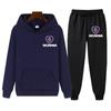 Suéter con Logotipo de Coche de Primavera Transfronterizo para Hombre Top de Comercio Exterior Ropa Deportiva Ocio Moda Camiseta para Correr Suéter de Color Sólido para Hombre