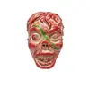 Chenzi Halloween Máscara Retro con Capucha Cara de Fantasma Casa Embrujada Performance de NPC Máscara de Momia de Terror