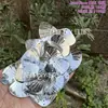 Escama de Dragón Sirena Iridiscente Concha Grande 40mm Lentejuelas Plegadas DIY Siete Colores Deslumbrante Escama de Pez Forma de Abanico Cuentas