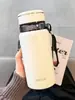 Copo Térmico de Grande Capacidade para Homens, Novo Modelo 2026, Caneca de Chá Portátil Estilosa para Mulheres, Aço Inoxidável com Infusor de Chá, Garrafa de Água para Estudantes
