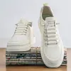 Zapatos Blancos para Hombre, Nuevo Modelo Verano 2026, Tenis Deportivos para Adolescentes, Zapatos Casuales de Cuero sin Cordones para el Trabajo