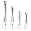 Pinza para Alimentos de Tres Líneas de Acero Inoxidable 304 Pinza para Alimentos Engrosada Pinza para Barbacoa Pinza para Pan Pinza para Bistec Pinza para Alimentos