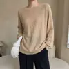 Tejido de punto de mezcla de alpaca, Tencel y lana para principios de otoño, Cárdigan holgado tipo nube, Perezoso, Directo de fábrica
