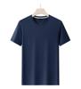 Camiseta Solta de Gola Redonda Secagem Rápida Roupa de Trabalho Camiseta de Publicidade Manga Curta Estampa DIY LOGO Roupa Turma de Formatura Roupa para Atividade em Equipe