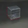 Caja de embalaje plegable transparente de plástico pvc caja exterior figuras hechas a mano para juguetes regalos adornos modelos de coches bandeja interior caja PET