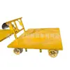 Carro Plano de Mano para Vía de Ferrocarril de Calibre 1435 con Frenos de Bloqueo Automático para Transporte Ferroviario y Materiales de Construcción Ferroviaria