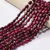 Piedra Natural Cuentas de Forma Irregular Productos Semi-Terminados Ágata Aventurina Ágata Roja Jade Amarillo Viejo Cuentas de Calabaza Cuentas de Ábaco Cuentas Espaciadoras para Pulseras DIY