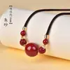 Colección de Colgantes de Cinabrio de Alto Contenido, Arena Dorada Púrpura, Arena Roja Imperial, Collares del Año Zodiacal para Hombres y Mujeres, Joyería de Regalo al por Mayor