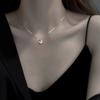 Collar de Espiga de Trigo Chapado en Plata 925 para Mujer, Lujo Accesible Diseño de Nicho, Sentido de Gama Alta Ins No se Desvanece Regalo de San Valentín para Novia