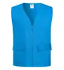 Chalecos de Algodón Rojo para Voluntarios con Logo Personalizado, Ropa de Trabajo con Texto Impreso, Fabricante de Chalecos para Voluntarios Comunitarios y Miembros de Partido