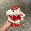 Peluche de Dibujos Animados Lindo Falda de Hilo Conejo de Orejas Caídas Colgante de Bolso Pequeño Accesorio de Mochila de Conejo Muñeca