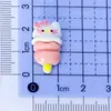 Pegamento de Crema Brillante de Dibujos Animados Gato Bola de Arroz Papas Fritas Accesorios de Resina DIY Pasador Tocado Accesorios para el Cabello Venta al por Mayor