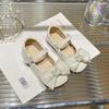 Sapatos de Couro Pequenos para Meninas 2025 Primavera e Outono Novos Sapatos de Desfile para Crianças Mais Velhas Confortáveis Mary Jane Sapatos de Princesa Infantis