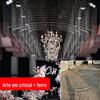 Wedding Hall adereços de casamento teto de ferro oval anel de casamento palco forma cristal grânulo cortina de contas de abacaxi rack de corda