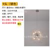 Lámpara de cristal de diente de león estrella minimalista moderna explosiva lámpara de diente de león lámpara de sala de estar lámpara de escalera dormitorio comedor sala de estar lámpara de dormitorio
