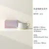 Taza de Café de Cerámica con Esmalte de Cristal Flor de Hielo Estilo Fresco de Lujo Ligero Juego de Taza y Platillo de Gama Alta para Uso Doméstico con Cuchara Taza de Leche Taza de Agua