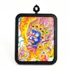 Thangka Tibetano Budista de la Deidad de la Riqueza Negra de Mahakala, Imagen de Mahakala Buda Bordada a Mano con Oro