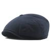 Boina Amazon Masculina Quatro Estações Algodão Lavado Chapéu Octogonal Cor Sólida Boné de Aba Chapéu Newsboy Britânico Chapéu de Sol