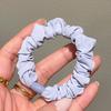 Nuevo Anillo para el Cabello de Crema Coreano de Principios de Verano Cuerda Elástica Simple Pequeña de Intestino Cuerda para Atar Cuerda para el Cabello de Seda de Hielo de Celebridad de Internet Máscara