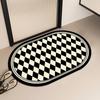 Alfombra Antideslizante de Baño de Lujo Ligero, Tapete Absorbente para Pies para Baño, Felpudo Resistente a la Suciedad para Entrada de Sala de Estar, Material de Tierra de Diatomeas