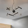 Nordic Sala de Estar Quarto Lustre Ferro Pós-moderno Modelo Criativo Lâmpada de Quarto Estilo Simples Lâmpada de Sala de Jantar Lâmpada de Sala de Estar