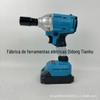 Chave elétrica recarregável bateria de lítio chave de impacto sem escova bateria de lítio chave de fenda recarregável canhão de parafuso elétrico