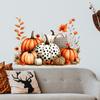 Nuevo Otoño Calabaza Floral Hoja de Arce Pegatina Halloween Dormitorio Sala de Estar Pared Decoración de Fiesta Pegatina de Baño Pegatina de Pared