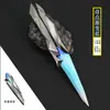 Varorante Juego Entorno Singularidad Cuchillo Mariposa Agitar Cuchillo tamaño pequeño 22cm Modelo de Metal Arma Juguete Adornos