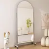 Espejo de Cuerpo Entero Móvil para Tienda de Ropa, Uso en Casa, Espejo de Pie para Danza, Espejo Adelgazante, Popular para Fotos de Influencers, Espejo Grande, Espejo de Danza