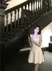 Vestido Negro y Blanco con Cuello en U y Tirantes Finos para Mujer, Nuevo Estilo Francés de Nicho de Alta Gama 2026, Vestido de Corte A con Falda Evasé