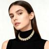 Cadena Cubana Hip-Hop para Hombres y Mujeres, Cadena de Eslabones Cubanos Blingbling de Moda, Accesorios de Moda para Club Nocturno para Hombres