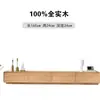 Mueble de TV minimalista nórdico para sala de estar del hogar, juego de mesa de centro, mueble de TV moderno de madera maciza de color nogal de pie