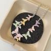 [Danza de mariposas colorida] Collar de mariposas para mujer, estilo retro, accesorios de subcultura, estilo festivo