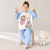 Pijama Infantil Madre-Hija Niños Otoño/Invierno Felpa Coral Cálido Niños Medianos y Grandes 2026 Nuevo Franela Ropa de Casa