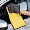 Toalla para Lavar Autos al por Mayor Coral Fleece Dos Tonos Doble Cara Gruesa Absorbente Toalla de Limpieza para Autos Limpieza de Cañas de Pescar Paño de Limpieza para Salón de Billar