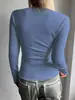 Moda Europea y Americana Versátil Color Sólido Camiseta Térmica Base Capa Amazon Transfronterizo Nueva Ropa Térmica
